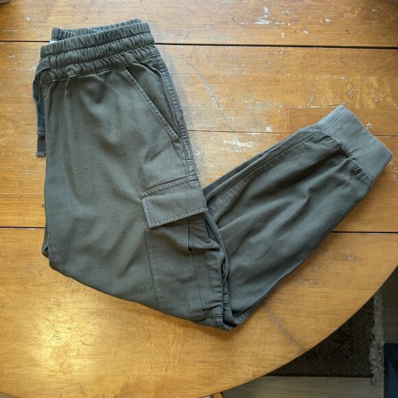 TNA Pants - Olive Green Y2K TNA Drawstring Cargo Pants